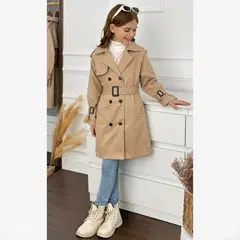 GENERICO - Abrigo Trench Coat Para Niña