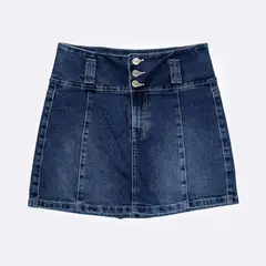Pionier - Falda Mini Shor Denim Stretch Mujer Tirsi