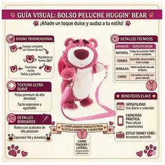 DISNEY PIXAR - Cartera Bolso Peluche Lotso Toy Story Disney Store
