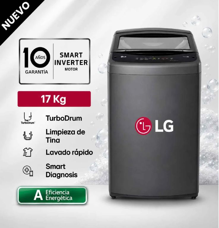 Lavadora WT17BVTB 17 Kg Carga Superior Negro Claro