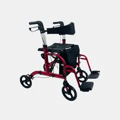 GENERICO - Andador Ortopédico Premium con Ruedas, Asiento, Reposapiés, Frenos