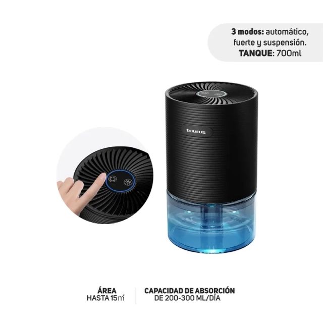Deshumedecedor Portátil 25W Black DH-250