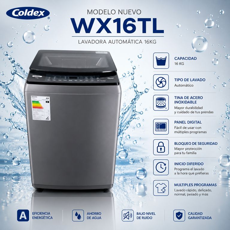 Lavadora Automática 16KG WX16TL