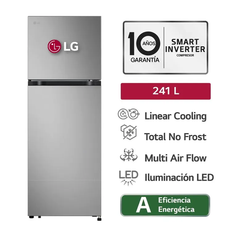 Refrigeradora 241L Linearcooling VT24BPY - Plateada