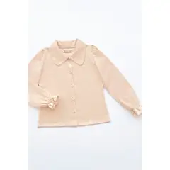 KIDS MASHMELO - Blusa boho con cuello camisero para niñas