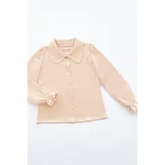 KIDS MASHMELO - Blusa boho con cuello camisero para niñas