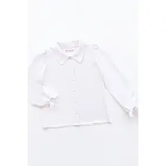 KIDS MASHMELO - Blusa boho con cuello camisero para niñas