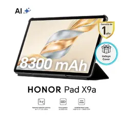 HONOR - Tablet PAD X9A 11.5 2.5K, WiFi, 8GB 128GB, Android 15, Flip cover, Gris