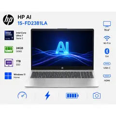 HP - Laptop AI 15-FD2381LA 15.6″ FHD Intel Core Ultra 7 24GB RAM 1TB SSD W11
