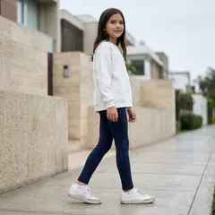 GENERICO - Legging Azul Niña Algodón - Angela Kids