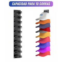 GENERICO - Soporte De Gorras Vertical Multifuncional 10 Espacios