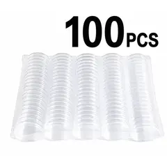 GENERICO - CAPSULA O CONSERVADOR DE MONEDAS DE COLECCION 100 PIEZAS SIN ESTUCHE 30MM