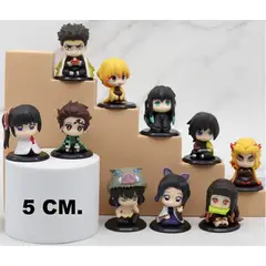 GENERICO - SET DEMON SLAYER KIMETSU NO YAIBA 10 UNID.