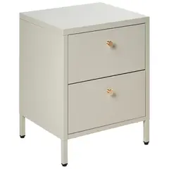STARHOME - Velador Moderno con patas metálicas Bella Beige