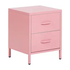 STARHOME - Velador Moderno con patas metálicas Bella Rosa
