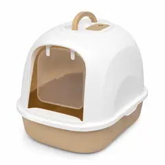 GENERICO - Arenero Cerrado para Gato Anti Olor con Puerta y Filtro Baño Sanitario Incluye Pala