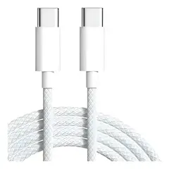 OEM - Cable USB Tipo C a Tipo C Trenzado 60W Carga Rápida 1 m