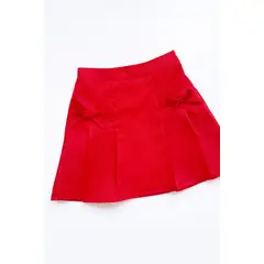KIDS MASHMELO - Falda short tableada con bolsillos funcionales para niñas