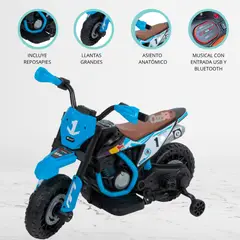 EBABY - Moto a Batería cBluetooth «SUNIX ONE» Blue