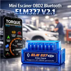 GENERICO - Scanner Automotriz Obd2 Elm327 2.1 Bluetooth Diagnóstico Motor