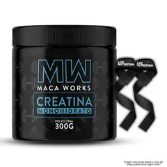 MACA WORKS - Creatina 300 G - Creatina Monohidratada + Straps