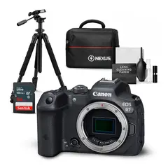 CANON - Cámara EOS R7 Cuerpo Solo + Kit Ultimate de Accesorios