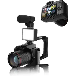 PUREPOWER - Cámara Digital De HD 64 MP Con Zoom Antivibración16x y WIFI ,Free 32GB lenovo TF card