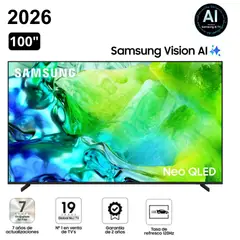 SAMSUNG - Televisor 100 Neo QLED 100QN80H Visión AI Smart TV - Nuevo 2026