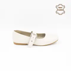 FAR WEST - Ballerinas Mujer Vienna Cuero Hueso
