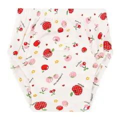 GENERICO - Calzón Entrenador de Bebé Blanco de frutas Rojas y Rosadas 110cm