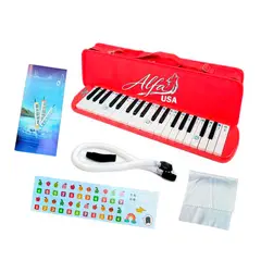ALFA - Melodica 37 Teclas con Estuche Rigido Rojo