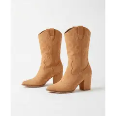 GENERICO - Texanas para mujer DARIA en beige suede