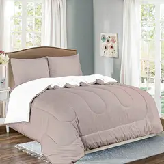 CASATEX - Edredón Premium Algodon 100%-Cordero 2500 Hilos Set Completo 5 Piezas