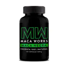 MACA WORKS - Cápsulas de Maca Negra - 100 Cápsulas