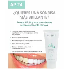 NU SKIN - PASTA DENTAL AP24 BLANQUEADOR - DESMANCHADOR PARA UNA SONRISA DESLUMBRANTE