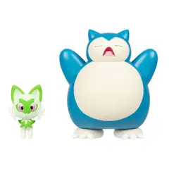 POKEMON - Pack Sprigatito 5cm y Snorlax 11cm