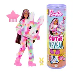 BARBIE - Cutie Reveal Disfraz Conejo Colorful Dream
