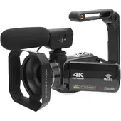 PUREPOWER - Profesional Videocámara Grabadora DV 64MP 28X Zoom Digital Pantalla de 3.0,con 32G Lenovo Card