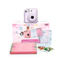 Fujifilm - Camara Instax Mini 12 Lila+Estuche Transp+Pelicula x10+Album