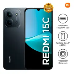XIAOMI - REDMI 15C 4RAM 256GB NEGRO