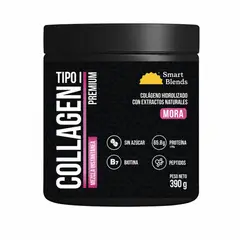 GENERICO - Colágeno Hidrolizado Tipo I Premium en Polvo x 390 g - Sabor Mora- Smart Blends