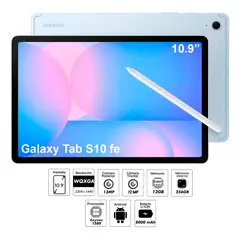 SAMSUNG - Galaxy Tab S10 Fe 12GB 256GB Blue