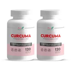 PERU NUTRITION - PACK X 02 - Cápsulas de Curcuma - 120 Cápsulas