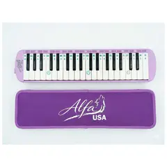 ALFA - MELODICA 3 OCTAVAS CON ESTUCHE MORADO FUCSIA