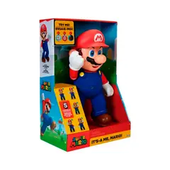 JAKKS PACIFIC - Figura Articulada Interactiva Super Mario Nintendo 30 cm