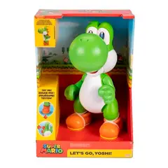 JAKKS PACIFIC - Figura Articulada Interactiva Yoshi Nintendo 30 cm + 20 sonidos y música