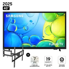 SAMSUNG - Televisor 40 FHD Smart TV UN40F6000F + Rack Giratorio