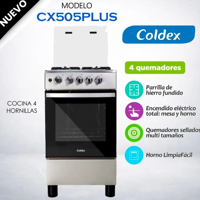COCINA DE PIE A GAS 4 HORNILLAS CX505PLUS