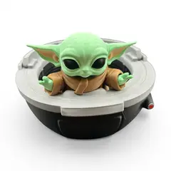 GENERICO - The Mandalorian and Grogu - Palomera 3D Grogu en Nave - 26cm
