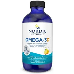 GENERICO - Nordic Naturals Omega-3D, sabor a limón, 8 onzas, 1560 mg de omega-3 + 1000 UI de vitamina D3